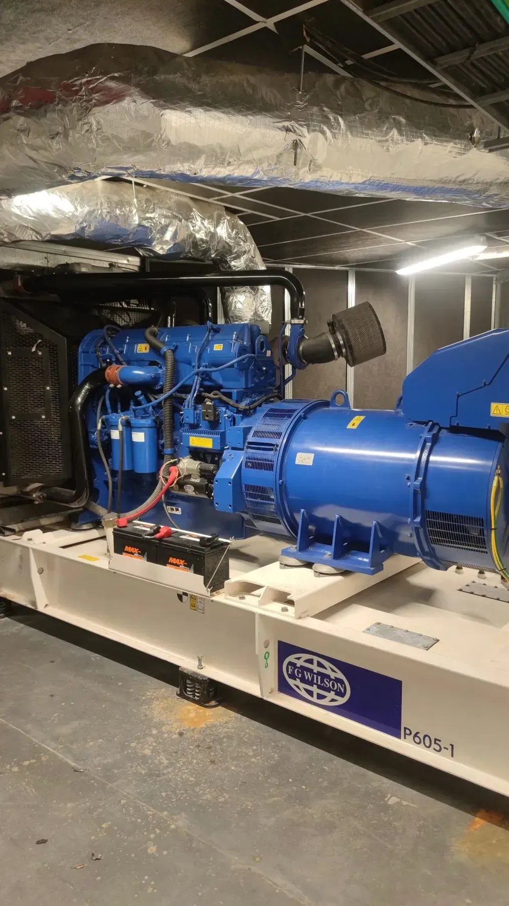 Grupo electrógeno FG Wilson nuevo instalado